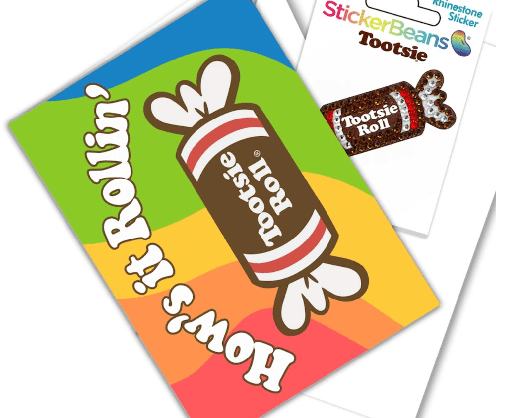 Sticker Beans - How's it Rollin Greeting Card w/ Sticker - hip-kid