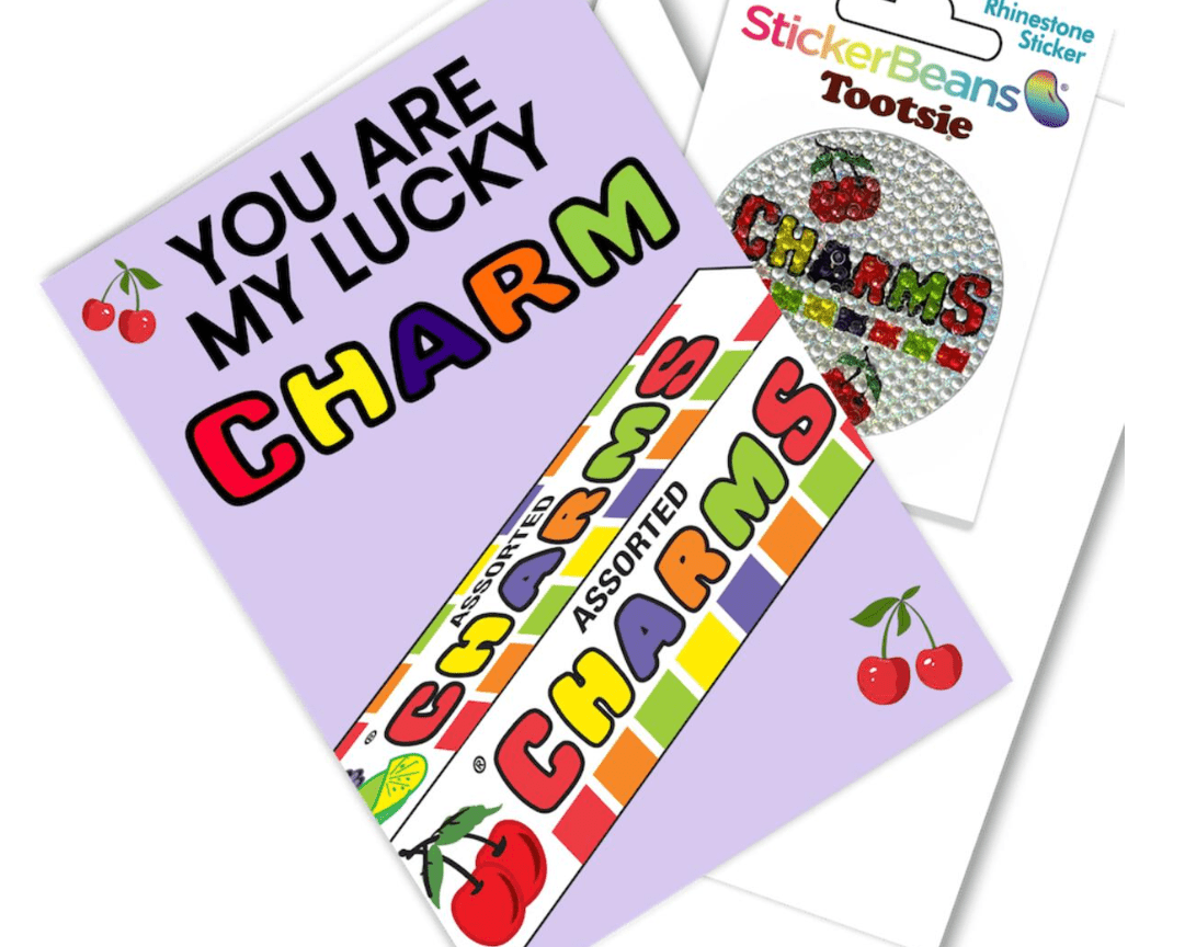 Sticker Beans - Lucky Charm Greeting Card w/ Sticker - hip-kid