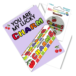 Sticker Beans - Lucky Charm Greeting Card w/ Sticker - hip-kid