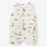 Elegant Baby Pond Friends Organic Sleeveless Shortall - hip-kid