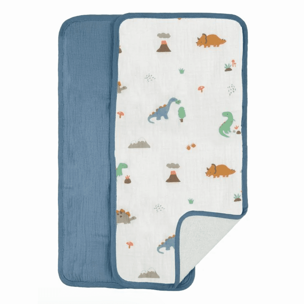 Mon Ami Jurassic 2-Piece Burp Cloth Set - hip-kid