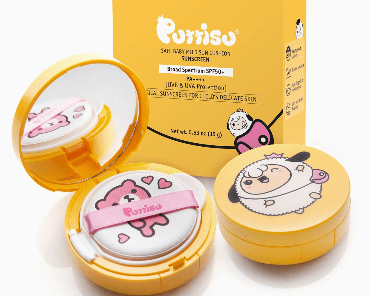 Pittisu Sun Cushion - Safe Baby Mild Sunscreen SPF 50 - hip-kid