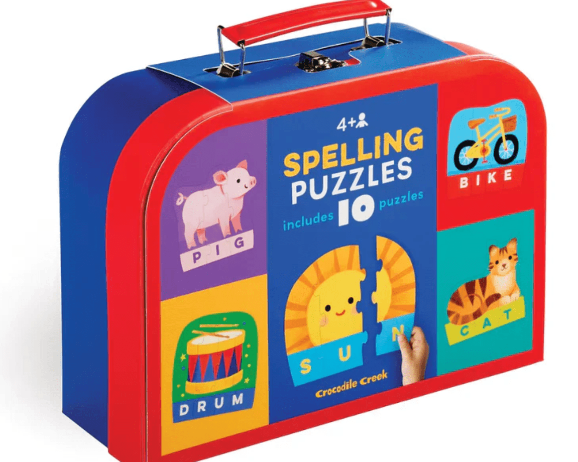 Crocodile Creek Spelling Puzzle 3 & 4 Letters - hip-kid