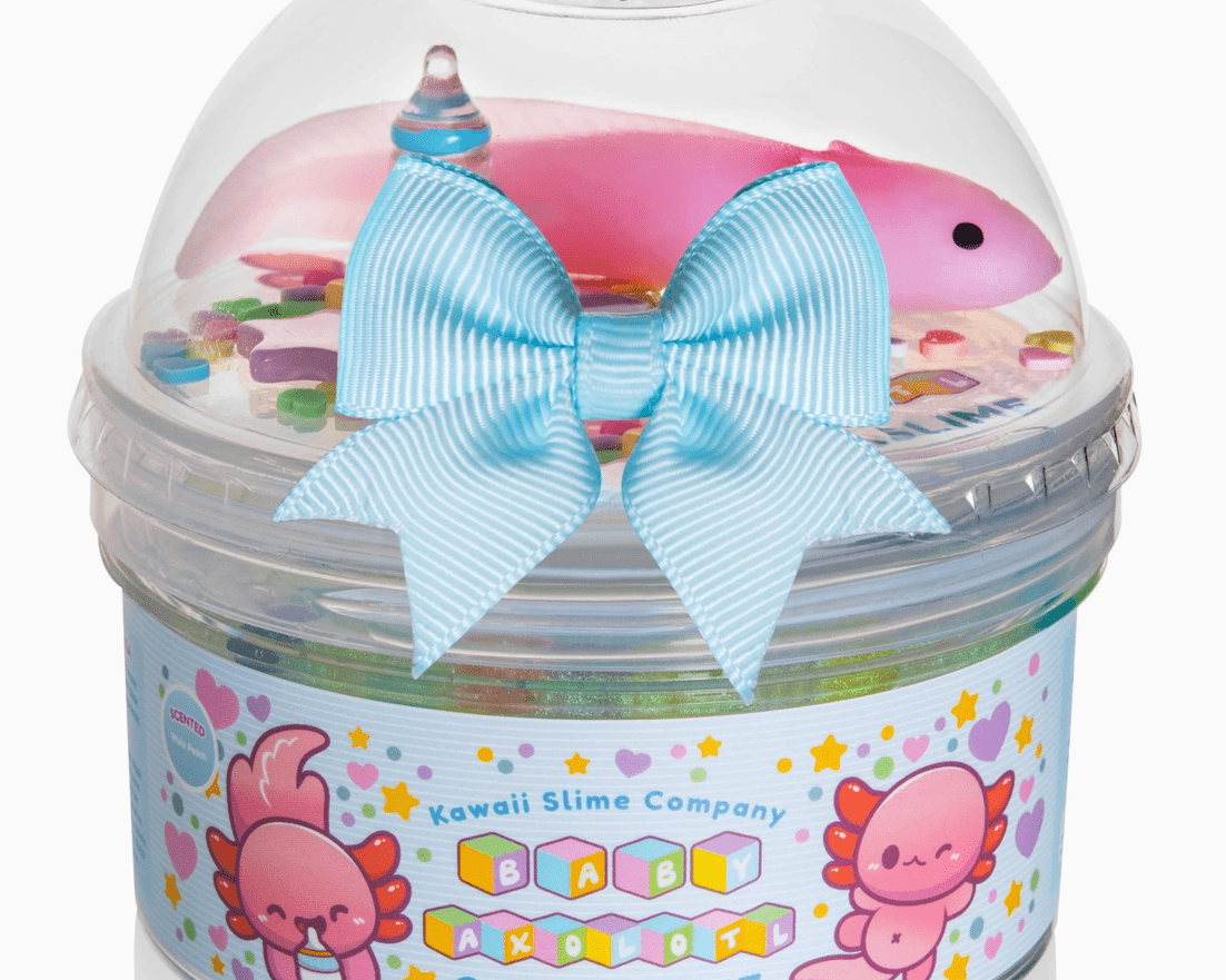 Kawaii Slime Company Baby Axolotl Clear Slime - hip-kid