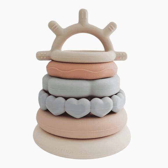 Marlowe & Co Classic Stacking Teething Ring Toy - hip-kid