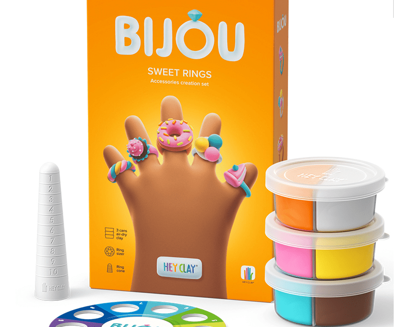 Fatbrain Hey Clay - Bijou Sweet Rings - hip-kid
