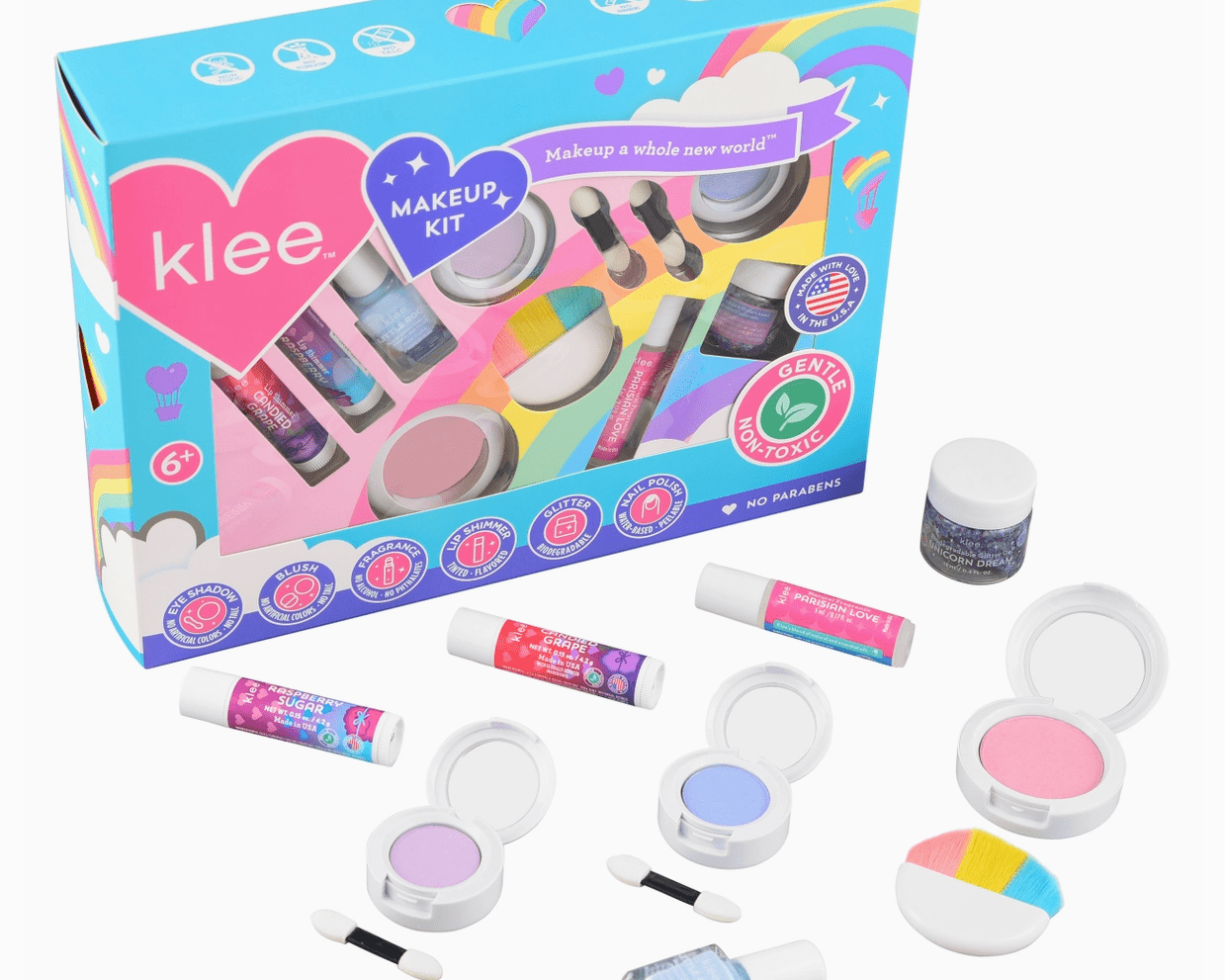 Klee Naturals Rainbow Dream Deluxe Makeup - Arc of Joy - hip-kid