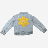 Petite Hailey Patched Denim Jacket - Yellow Daisy