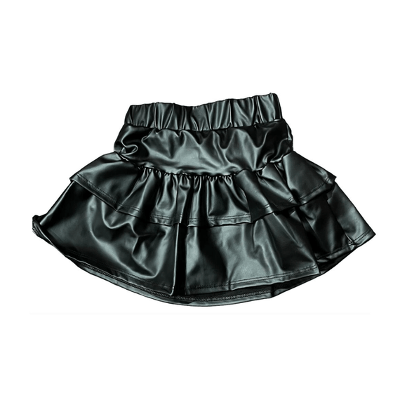 Tweenstyle Black Pleather Skirt