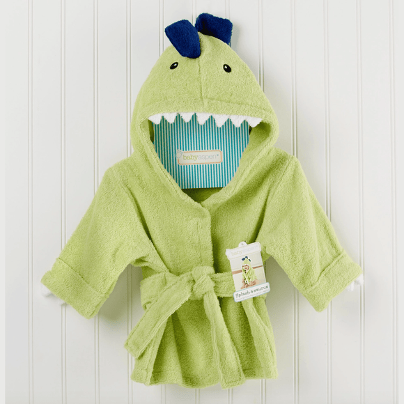 Baby Aspen Splash-a-saurus Dinosaur Hooded Spa Robe