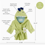 Baby Aspen Splash-a-saurus Dinosaur Hooded Spa Robe