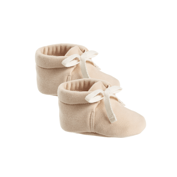 Quincy Mae Baby Booties - Shell