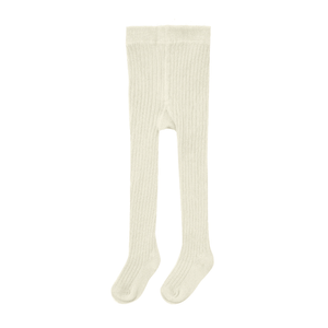 Quincy Mae Ribbed Tights - Ivory