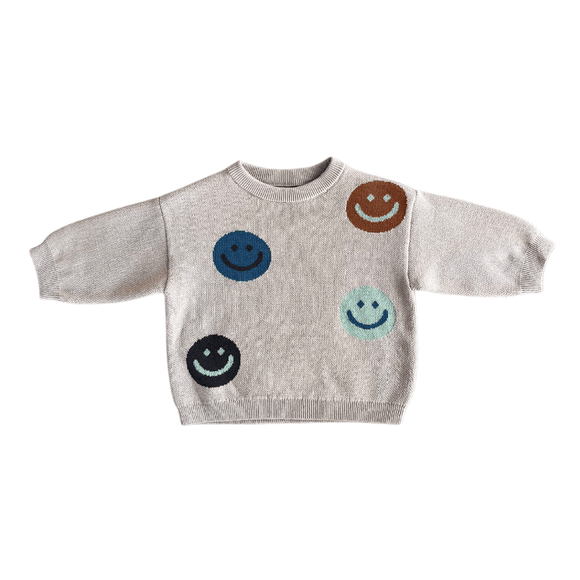 Babysprouts Knit Sweater - Smiley Face