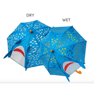 Floss Rock Coloring Changing 3D Umbrella - Shark