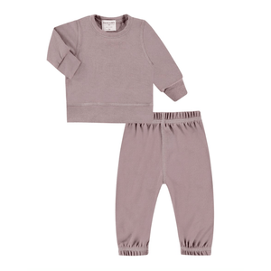 Paige Lauren Eco-Hacci Pullover & Pant Loungewear Set - Taupe