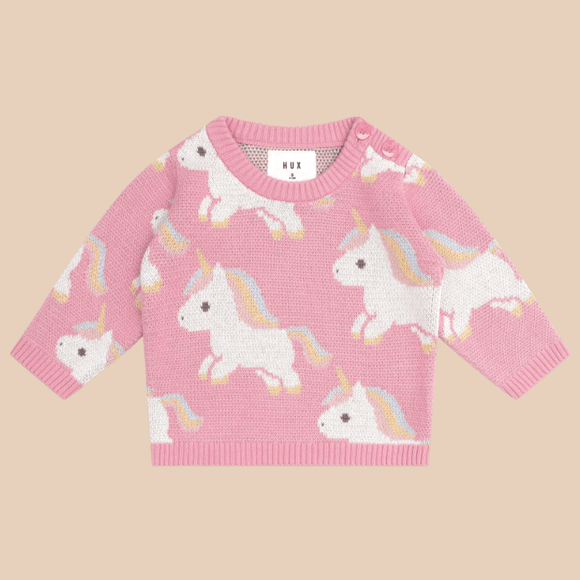 Huxbaby Unicorn Knit Jumper