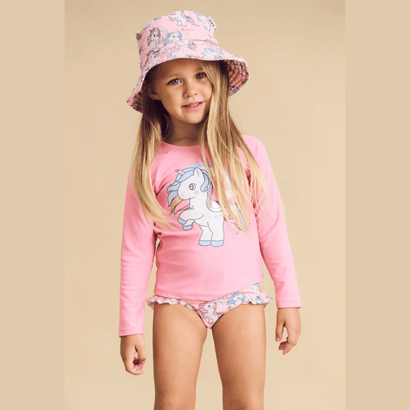 HUXBABY Rainbow Unicorn Swim Set