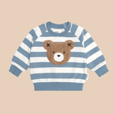 HUXBABY Furry Hux Stripe Sweatshirt & Drop Crotch Pant Set