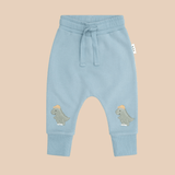 HUXBABY Construction Dino Sweatshirt & Drop Crotch Pant Set