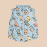 HUXBABY Construction Dinos Reversible Vest