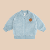 HUXBABY Construction Dino Faux Fur Jacket