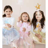 Petite Hailey Crown Pearl Tutu Dress - Blue