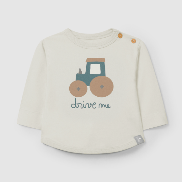 Snug L/S T-Shirt & Checkered Pant Set - Tractor