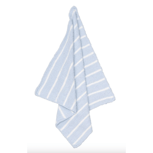 Angel Dear Chenille Blanket - Blue/Ivory