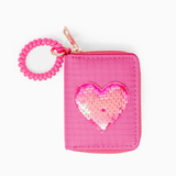 Zomi Gems - Sequin Heart Spiral Strap Wallet