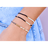 Puravida Mixed Seed Bracelets Set of 3 - Monochrome