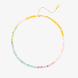 Puravida Rainbow Ombre Bead Choker