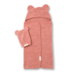 Bella Tunno Hooded Towel & Wash Mitt - Watermelon