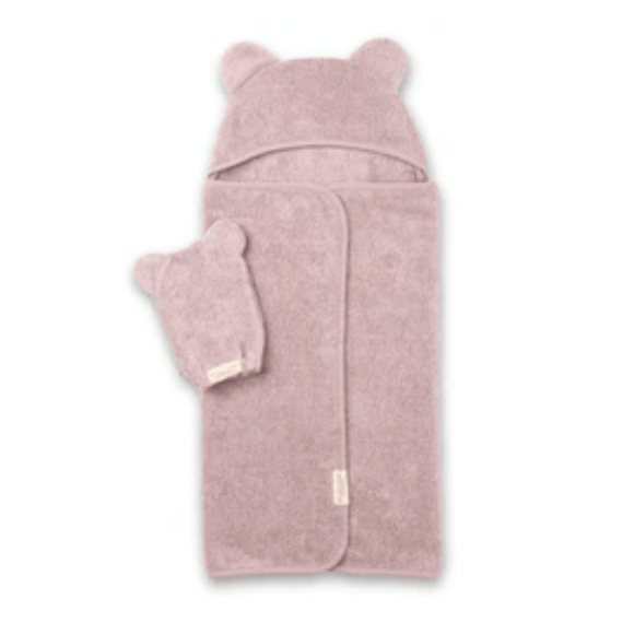 Bella Tunno Hooded Towel & Wash Mitt - Orchid