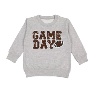 Sweet Wink Game Day Patch Sweatshirt - Gray