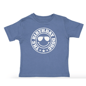 Sweet Wink The Birthday Dude Short Sleeve T-Shirt - Indigo