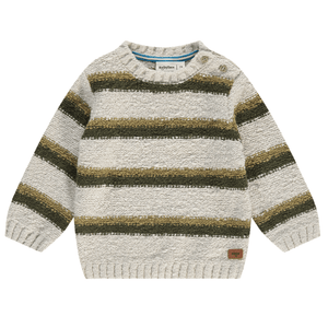 Babyface Baby Boys Pullover & Worker Pants - Bone/Dark Forest