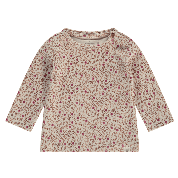 Babyface Baby Girl L/S T-Shirt & Pant Set - Pearl