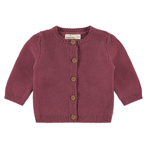 Babyface Baby Girl Cardigan - Cranberry