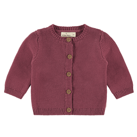 Babyface Baby Girl Cardigan - Cranberry