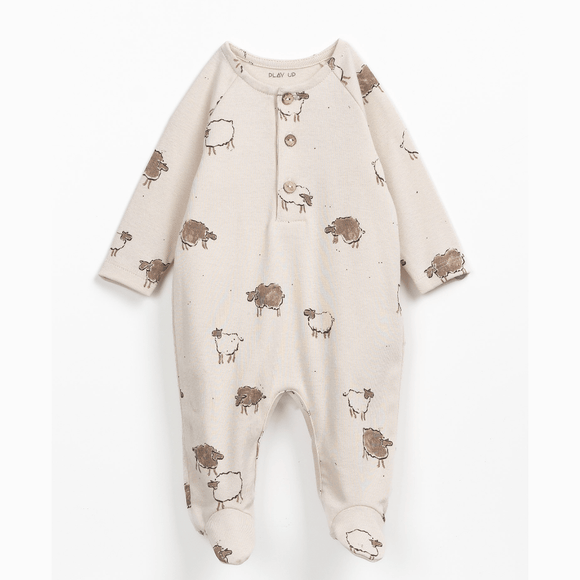 Play Up Printed Sheep Rib Jumpsuit