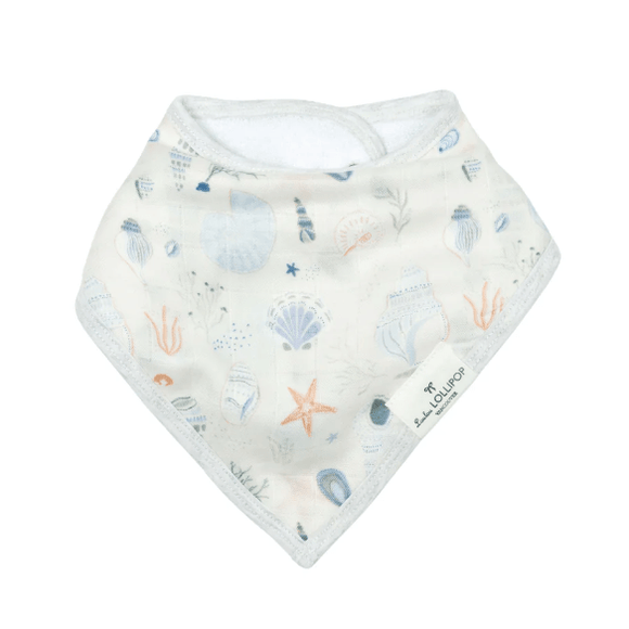 LouLou Lollipop Bandana Bib Set - Seashell