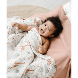 LouLou Lollipop Muslin Swaddle - Baby Dinomite