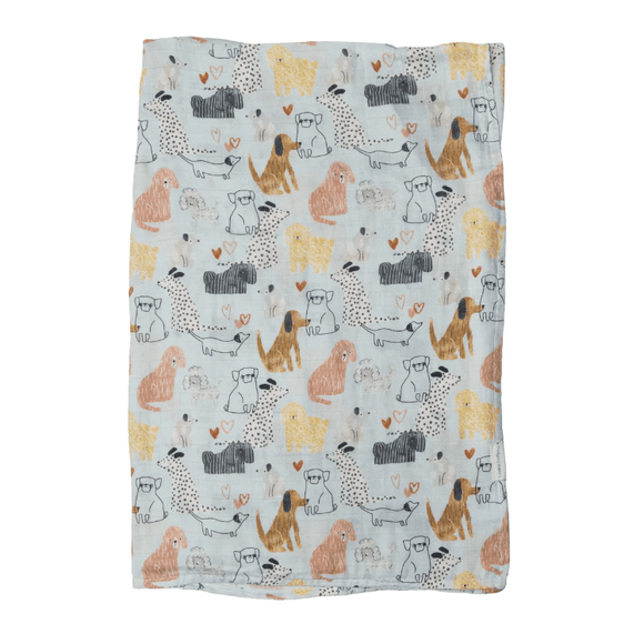 LouLou Lollipop Muslin Swaddle - Honey Puppies