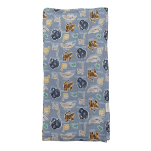 LouLou Lollipop Muslin Swaddle - Jungle Friends