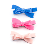 Lilies & Roses - Bows Pink & Blue Alligator Clips