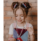 Lilies & Roses Rainbow Glitter Alligator Clips