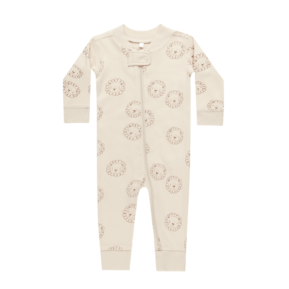 Quincy Mae Zip Long Sleeve Sleeper - Lions