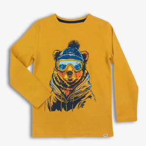 Appaman Graphic L/S Tee - Ski Bear