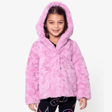 Appaman Cleo Faux Fur Coat - Pink Mousse